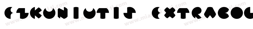 FZKuNiuTiS ExtraBold字体转换